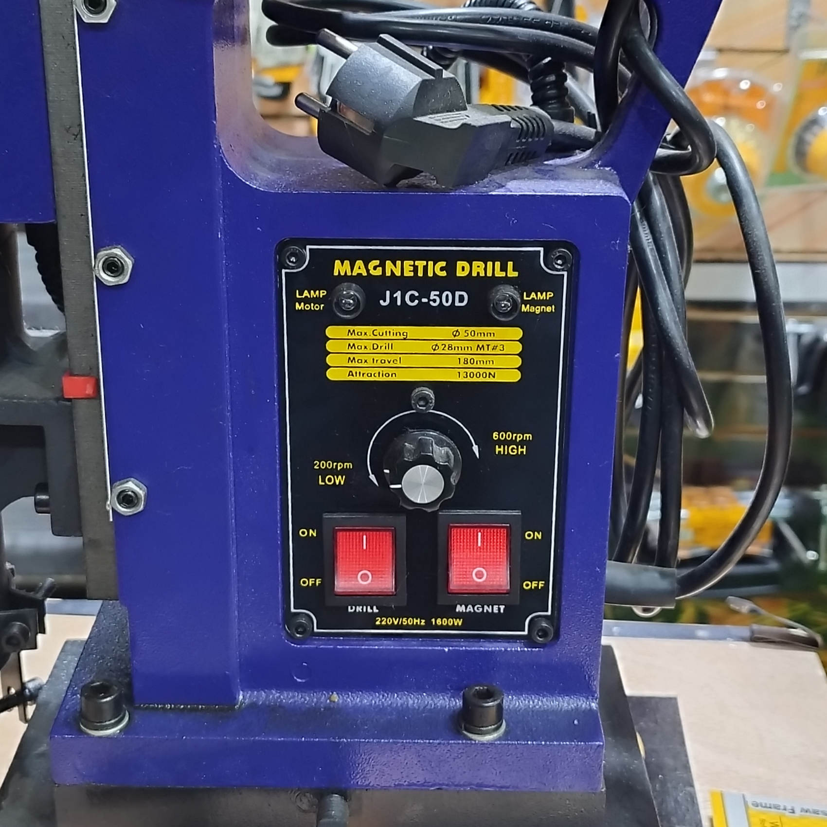TALADRO BASE MAGNETICA 50MM. 1600W BOKY | Pernos RyR